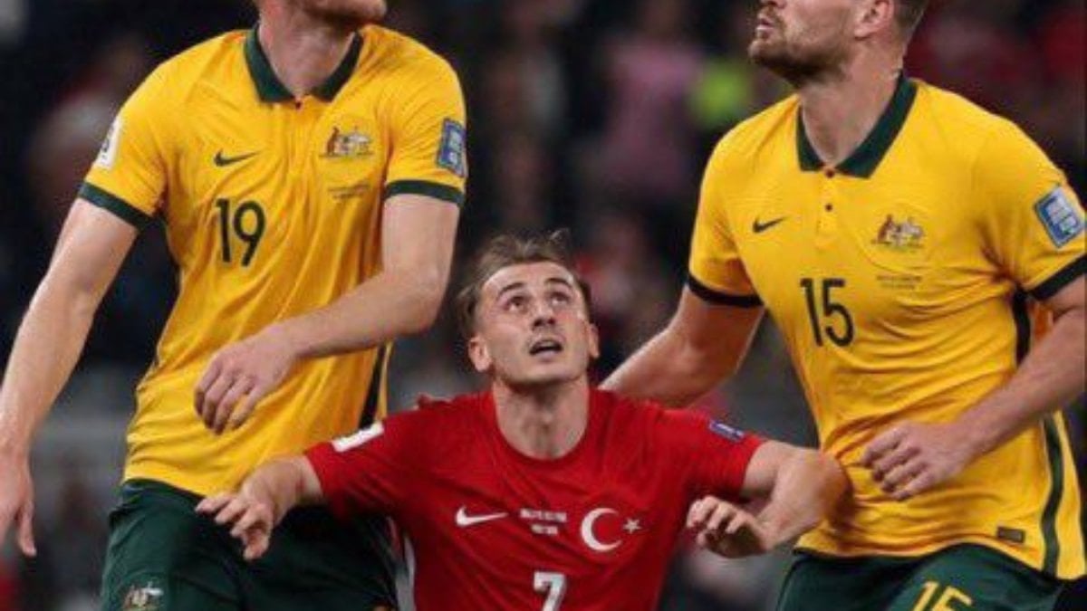 Kerem Aktürkoğlu ve Avustralya defans hattının boy uzunluğu gündem oldu - ensonhaber.com